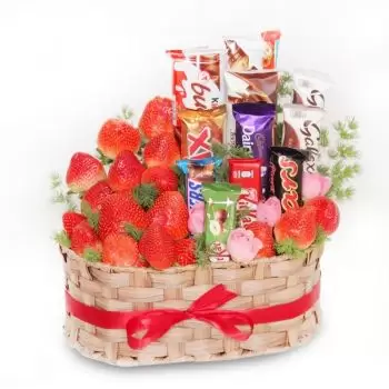Dammam online Blomsterhandler - Chokolade og jordbær Buket
