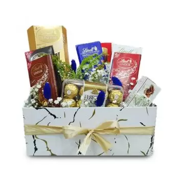 Jeddah Florarie online - Coș de ciocolată Buchet