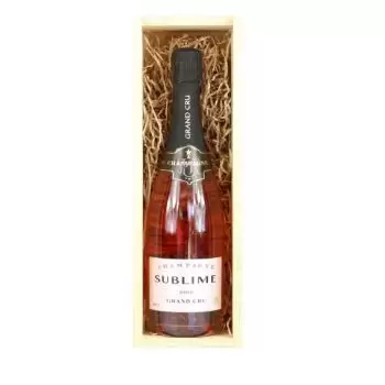 Malaga blomster- Champagne Grand Cru Rosé Blomst buket/Arrangement