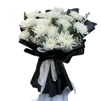 بائع زهور بكين- التعاطف الأبيض زهرة التسليم