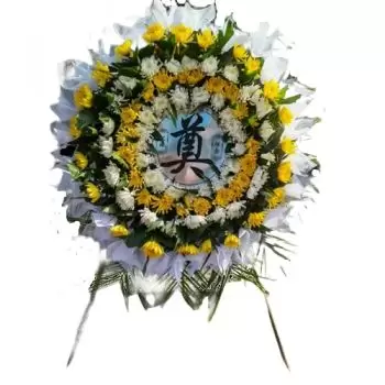 Peking květiny- Pohřební věnec Květ Dodávka