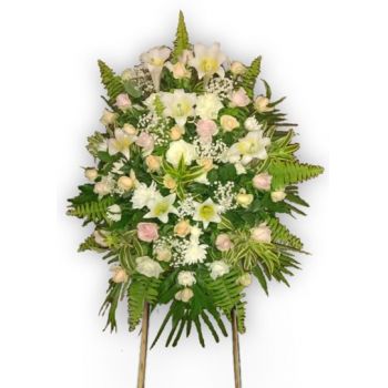 Jakarta Florista online - Coroa de Flores Mistas Buquê