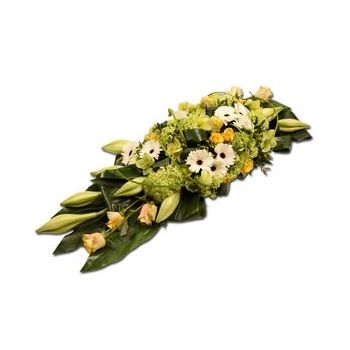 Charleroi λουλούδια- Extended Funeral Spray Λουλούδι Παράδοση