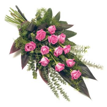 Ghent blomster- Rosa tåre Blomsterarrangementer bukett