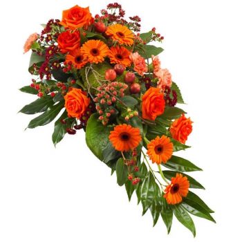 Antwerpen bunga- Tenang Pemakaman Rangkaian bunga karangan bunga