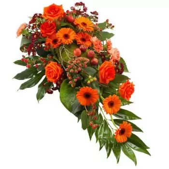 Charleroi bunga- Pengebumian Tenang Sejambak/gubahan bunga