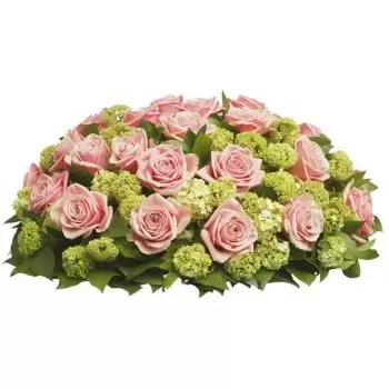 بائع زهور بلجيكا- الحجر الوردي زهرة التسليم