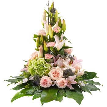 Antwerpen Blumen Florist- Rosa Schatten Bouquet/Blumenschmuck