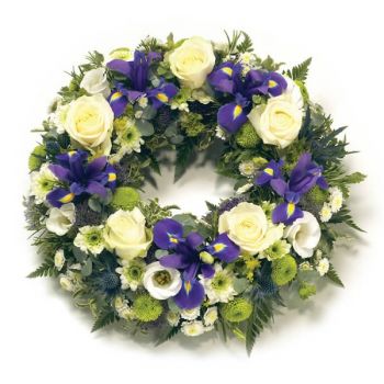 Charleroi λουλούδια- Μπλε πέταλο Λουλούδι Παράδοση