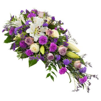 Ghent Online blomsterbutikk - Blandet lilla Bukett