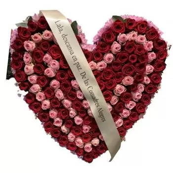 Ghent flowers  -  Rosette heart Flower Delivery