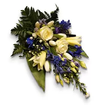 Birkerød online Blomsterhandler - Multi Shade begravelsesbuket Buket