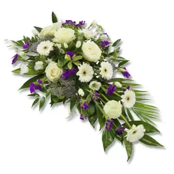 بائع زهور أوسلو- ترتيبات بيضاء زهرة التسليم
