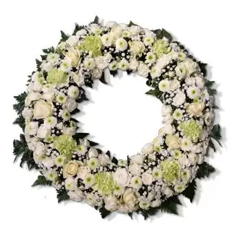 Stavanger květiny- Uklidňující bílá Květ Dodávka