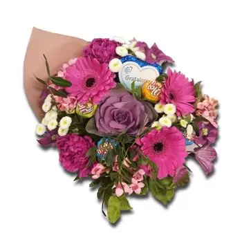 بائع زهور بيرغن- ابتهاج عميق زهرة التسليم