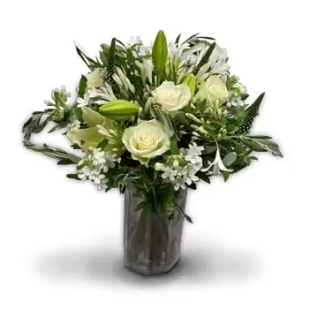 Ставангер цветя- Свежо бяло Цвете Доставка