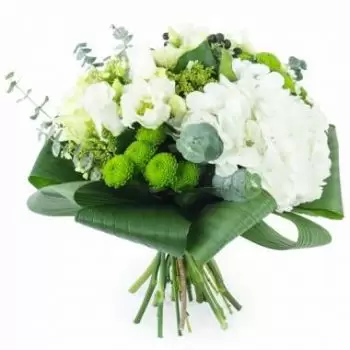 Ajat flowers  -  Bouquet of sober white flowers Castres Delivery