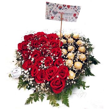 flores de Vacoas- Coração elegante Flor Entrega
