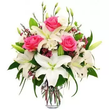 Raachine Blumen Florist- Hübsches Rosa Blumen Lieferung