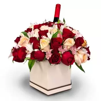 San Luis blommor- Röd romantik Blomma Leverans