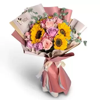 הונדורס פרחים- זר שקיעה חמים פרח משלוח