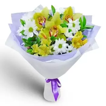 fleuriste fleurs de Aleksandrovo- Fleurs aux tons verts Fleur Livraison
