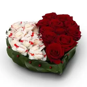 Bulgaria flowers  -  Heart of Raffaello Flower Delivery