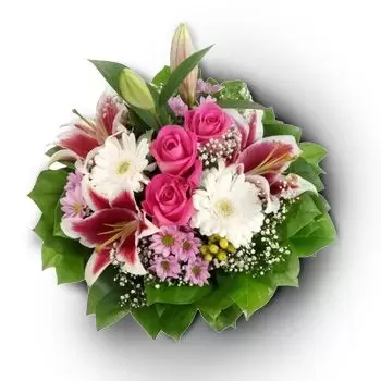 Binkos Blumen Florist- Rosige Inbrunst Blumen Lieferung