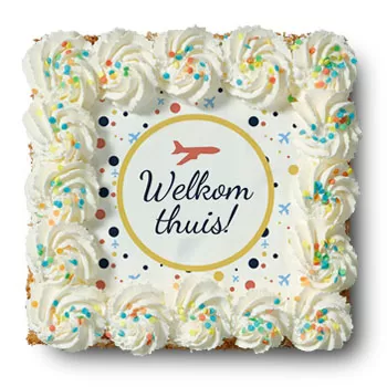 fleuriste fleurs de Eindhoven- Gâteau à la crème fouettée 'Bienvenue à la ma Bouquet/Arrangement floral