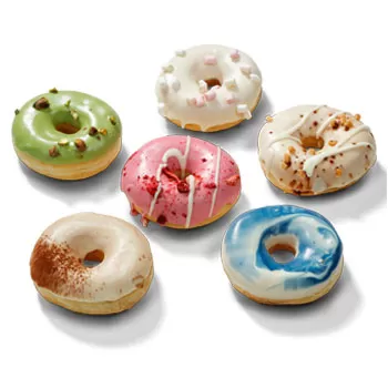 아인트호벤 꽃- 도넛 '축하합니다' 꽃다발/꽃꽂이
