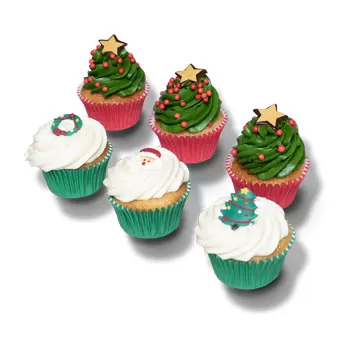 Roterdã Florista online - Cupcakes 'Natal' Buquê