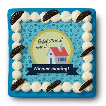 הולנד  - עוגת מרציפן 'בית חדש' 
