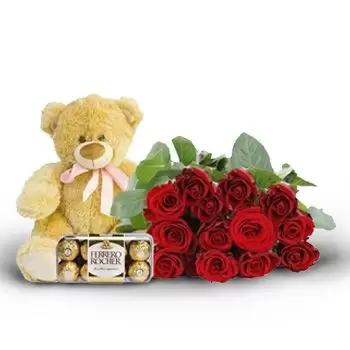 flores Bobov Dol floristeria -  el adorable oso Ramos de  con entrega a domicilio