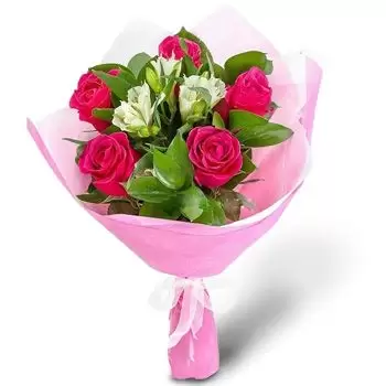 Bistrilica blomster- Pinkish kærlighed Blomst Levering