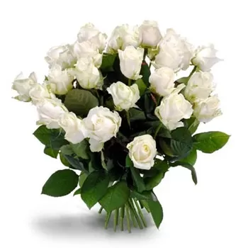 България цветя- Свежо бяло Цвете Доставка