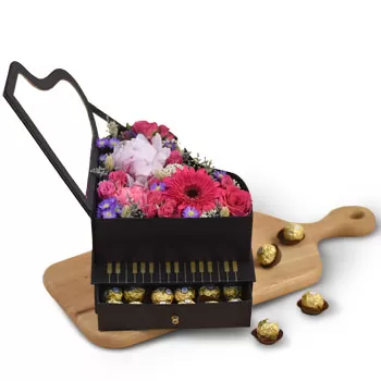 Singapur Kwiaciarnia online - Drogocenne pudełko Bukiet