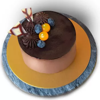 Singapur Floristeria online - Delicioso pastel de chocolate Ramo de flores
