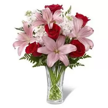 Uzbekistan Online kukkakauppias - Punastuva kauneus Kimppu