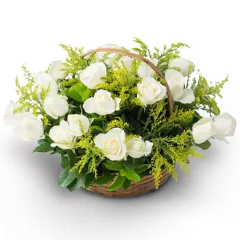 flores Brasilia floristeria -  Blanco frío Ramos de  con entrega a domicilio