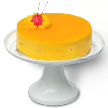 Singapore flowers  -  Tangy Mango Mousse Cream Cake Flower Delivery