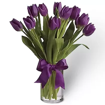 Bedok South λουλούδια- Μπουκέτο βιολετί Λουλούδι Παράδοση