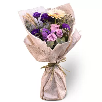 Tanjong Rhu פרחים- זר פרחים מעורבים מהודרים פרח משלוח
