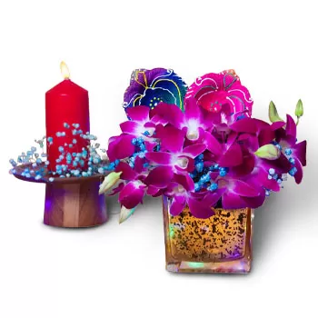 Cleantech kwiaty- Błyszczący świąteczny prezent Kwiat Dostawy