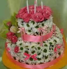 필리핀 꽃- 크럼블 케이크 꽃 배달