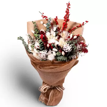 Pearls Hill λουλούδια- Χριστουγεννιάτικη ειδική ανθοδέσμη Λουλούδι Παράδοση