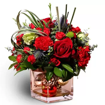 Crawford bunga- Vas Bunga Meriah yang Imajinatif Bunga Pengiriman