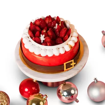 Singapur Kwiaciarnia online - Tradycyjne świąteczne ciasto Bukiet