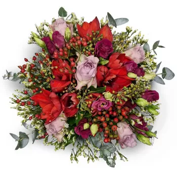 ואדוז פרחים- אנסמבל רומנטי זר פרחים/סידור פרחים
