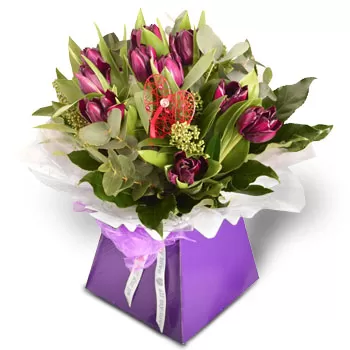 Aegina Blumen Florist- Hübsche Tulpen Blumen Lieferung
