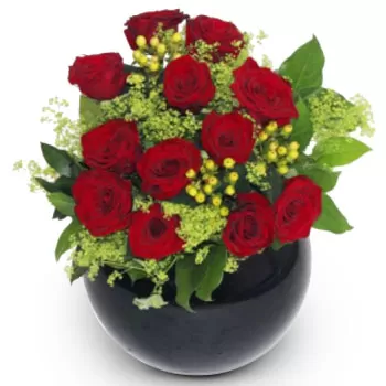 بائع زهور ايدونيون- أحمر سماوي زهرة التسليم